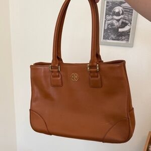 Tory Burch Tan Leather Shoulder Bag